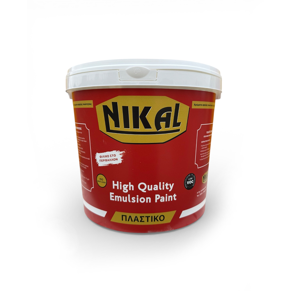 Πλαστικό Χρώμα B Λευκό Nikal 10lt