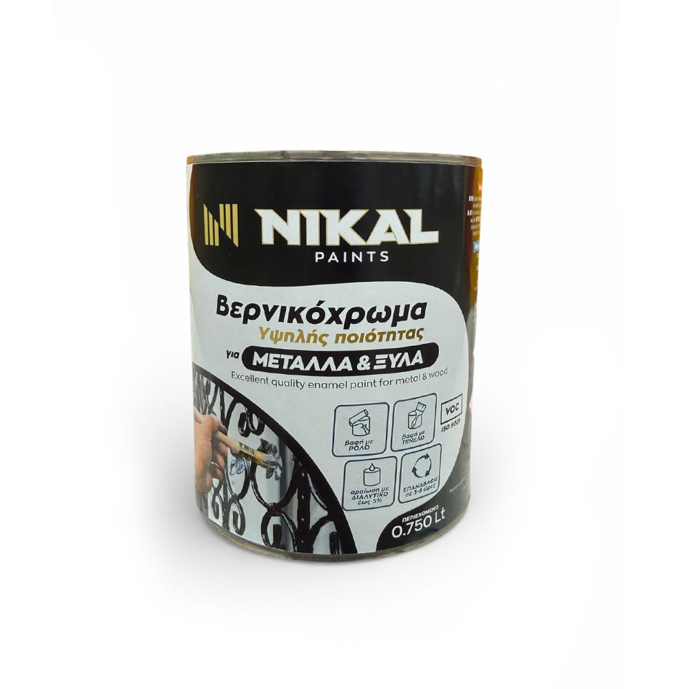 Βερνικόχρωμα για Μέταλλα & Ξύλα Nikal 750ml